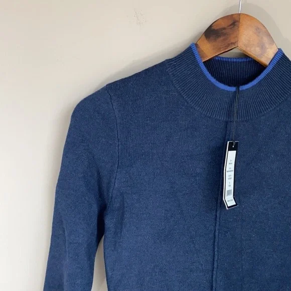 NWT Romeo & Juliet Couture Sweater Dress Navy Blue Size Medium - Picture 2 of 6